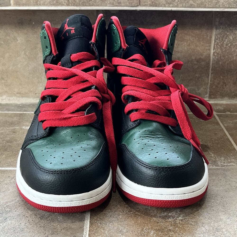 Nike Air Jordan 1 Retro High OG 'GUCCI' 332558-025 Youth SZ: 7Y Green Used Nice - Picture 4 of 13